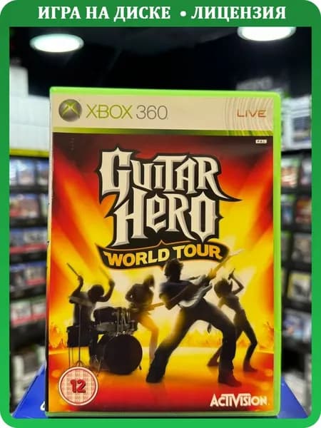 Игра Guitar Hero World Tour (Xbox 360) (Box)
