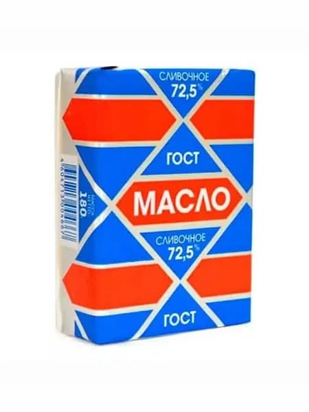 Сливочное масло Азбука Сыра Крестьянское 72,5% БЗМЖ 180 г