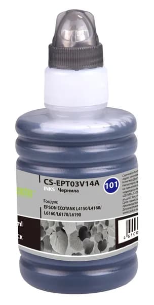 Чернила Cactus CS-EPT03V14A 101BK черный, флаконов: 1, объём 127мл, для Epson L4150/L4160/L6160/L6170