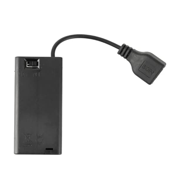 (1шт) батарейный блок 2/3/4/6/8 USB AA с переключателем на крышке-2шт