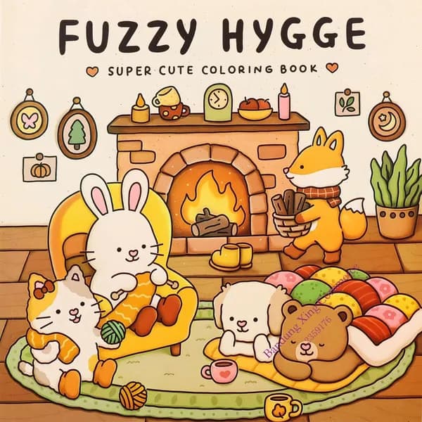 Furry Animals 20: Coloring books for adults and children, bold and easy, simple and large designs, relaxing cute things (bold and easy to color)