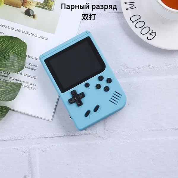Ретро игровая консоль 500 в 1, мини-портативная приставка для детей и взрослых, 8-бит, 1 ГБ памяти, с AV-кабелем, USB, для двух игроков