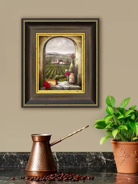 Картина для кухни в рамке 20×23 см, декор на стену
