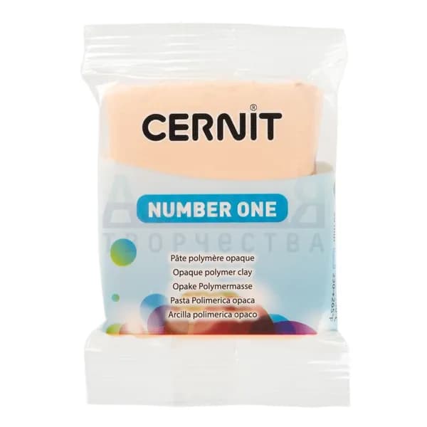 Полимерная глина Cernit Number One 423 цвет персиковый 56 гр.