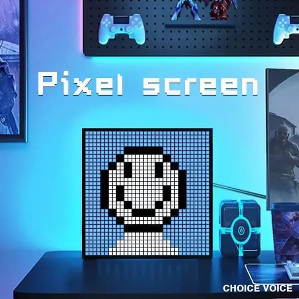 Цифровая пиксельная фоторамка, программируемый светодиодный экран 32x32 с управлением через приложение, для украшения дома, деловой рекламы