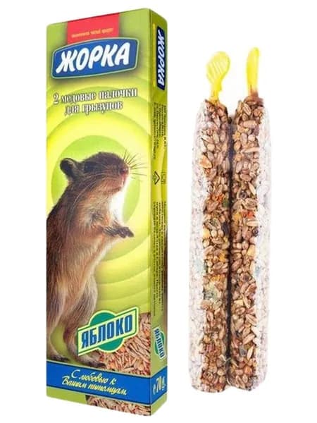 ЖОРКА палочки для грызунов Яблоко (2шт)