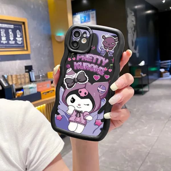 Чехол на Айфон iPhone 11 Милая лотсо куроми "Lotso Kuromi" Корпус телефона с волновой рамкой защищен от сбрасывания
