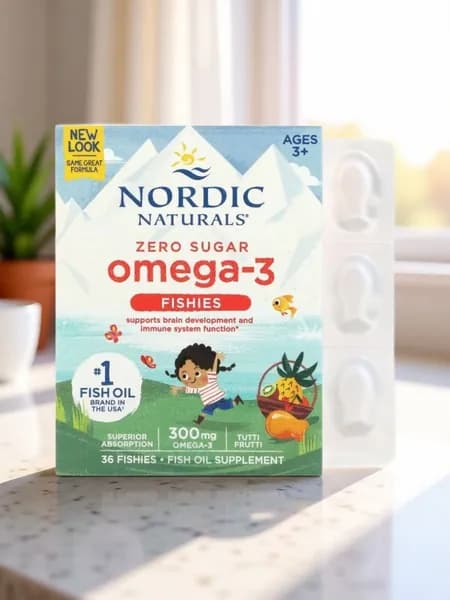 Рыбки с омега-3, без сахара, для детей от 3 лет, тутти фрутти, Nordic Naturals, 300 мг, 36 рыбок