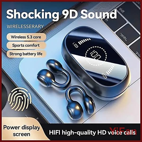 Наушники беспроводные с микрофоном, Bluetooth, черный
