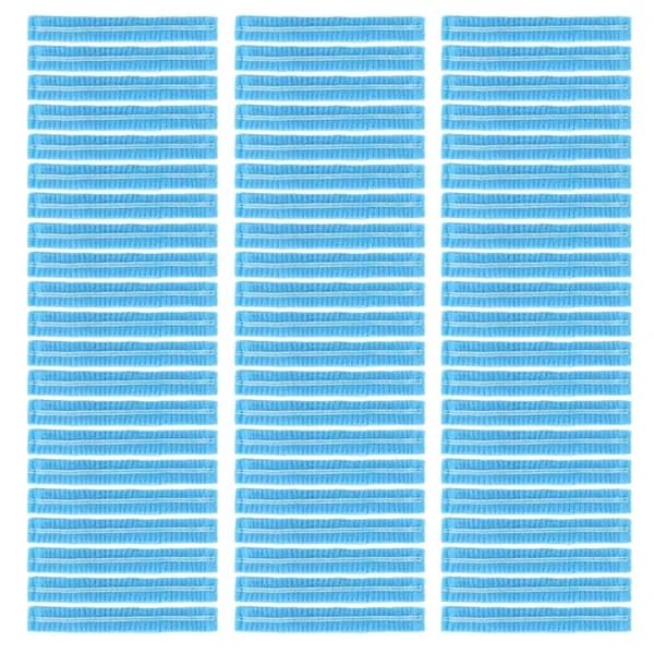 (1 комплект) 100 одноразовых нетканых шапочек для шеф-повара-синие