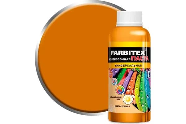Паста колеровочная унив.апельсиновый FARBITEX