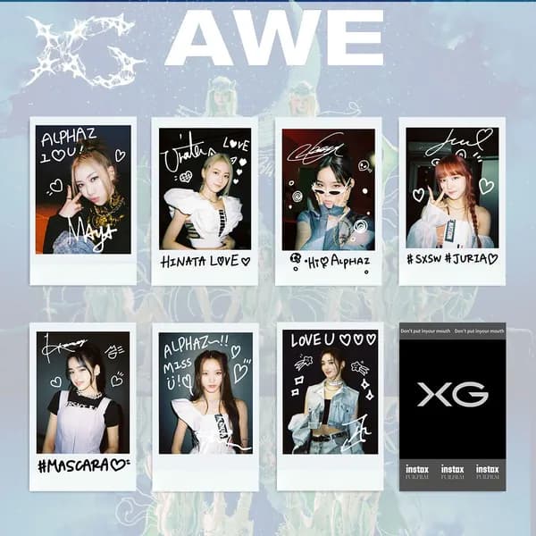 Карточки XG AWE k-pop карточки коллекционные KTOWN4U JURIN Фотокарточки 54 * 86 мм 7 шт