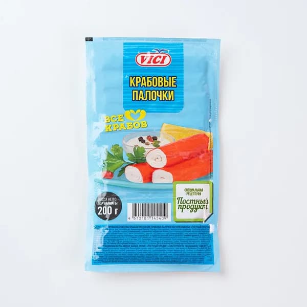 Крабовые палочки 200 г, Постные VICI