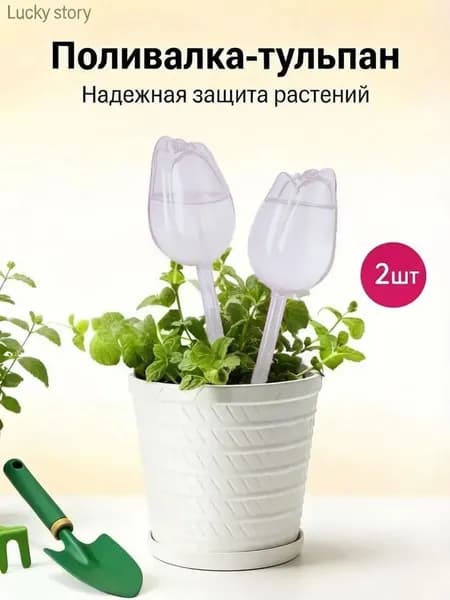 Автополив 24 см, 2 шт, цвет прозрачный