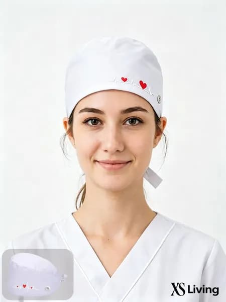 Антипотовая медицинская шапочка, впитывает влагу, с эластичной резинкой