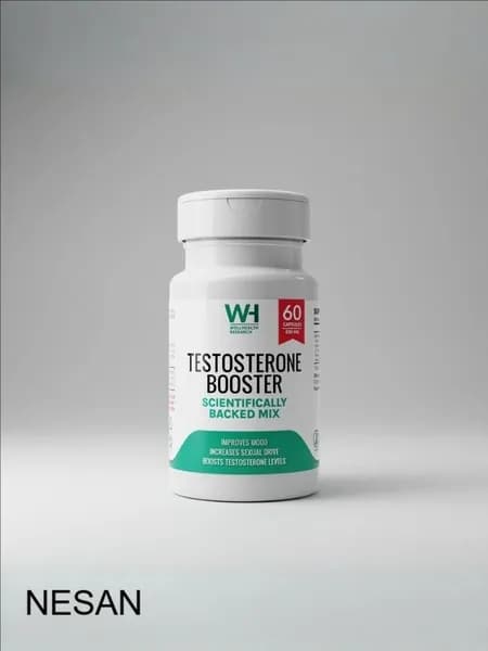 TESTOSTERONE BOOSTER Тестобустер натуральная растительная добавка для мужчин 60 капсул Well-Health Research