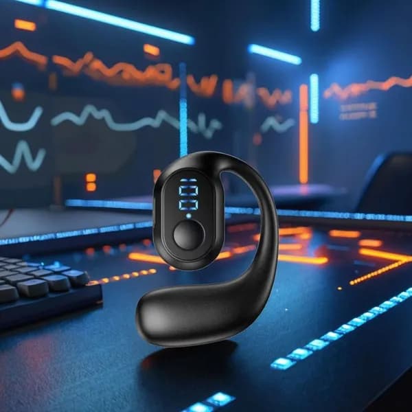 Наушники беспроводные с микрофоном, Bluetooth, USB Type-C, синий, черный