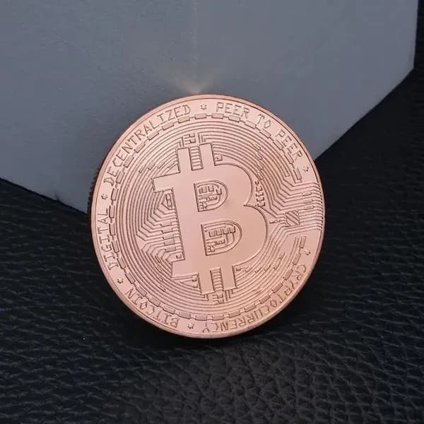 Позолоченная монета Биткоин, коллекционная художественная коллекция, подарок, физическая памятная криптовалюта Casascius, металлическая Античная имитация