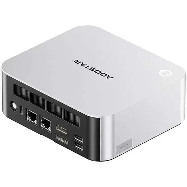 AOOSTAR Мини-ПК MACO,1*OCULINK/ 2*USB4/1*DP1.4 (AMD Ryzen 7 PRO 8845HS, RAM Отсутствует, AMD Radeon 780M, Без ОС), AOOSTAR Maco 8845HS, белый