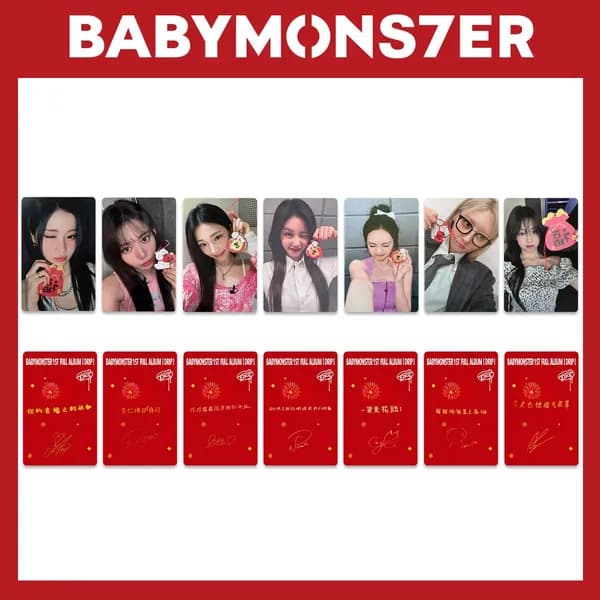 Карточки BABYMONSTER k-pop карточки коллекционные 5.4*8.6cm 7 шт