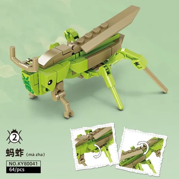 Конструктор Насекомые и морские обитатели, совместимый с Lego