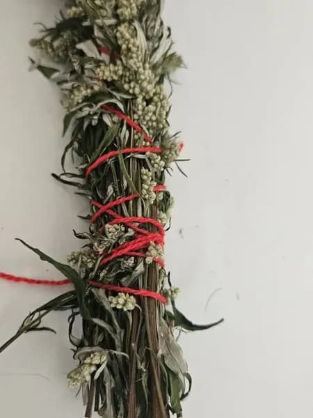 Скрутка для окуривания из полыни