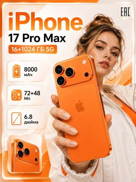 Смартфон i17 Pro Max 16+1024ГБ большая память 8000мАч