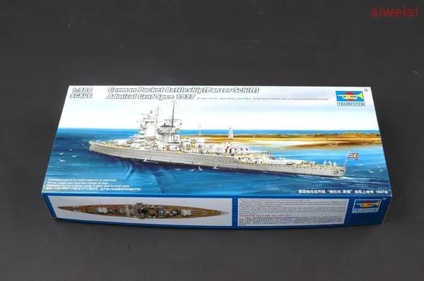 Trumpeter 1/700 05773 Немецкий адмирал граф Шпее 1937 сборная модель корабля