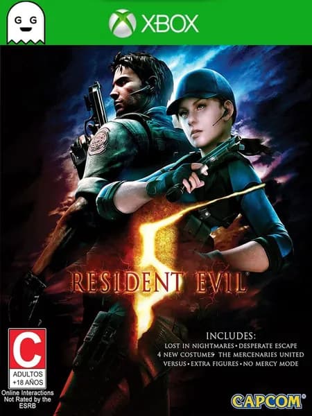 Игра Resident Evil 5, цифровой ключ для Xbox One/Series X S, Английский язык