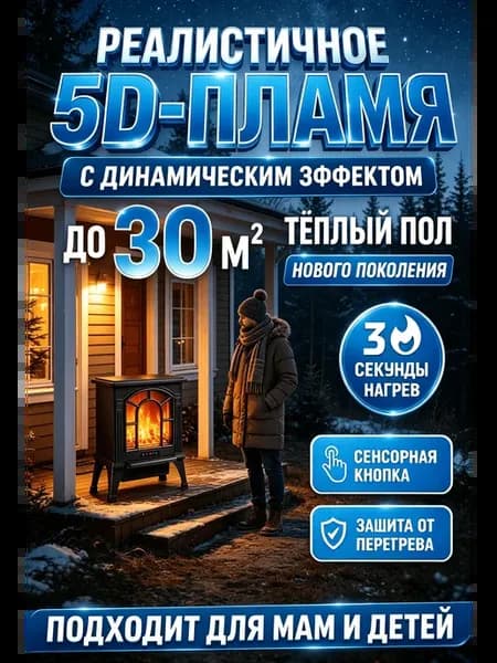 Безопасный обогреватель-камин для детей