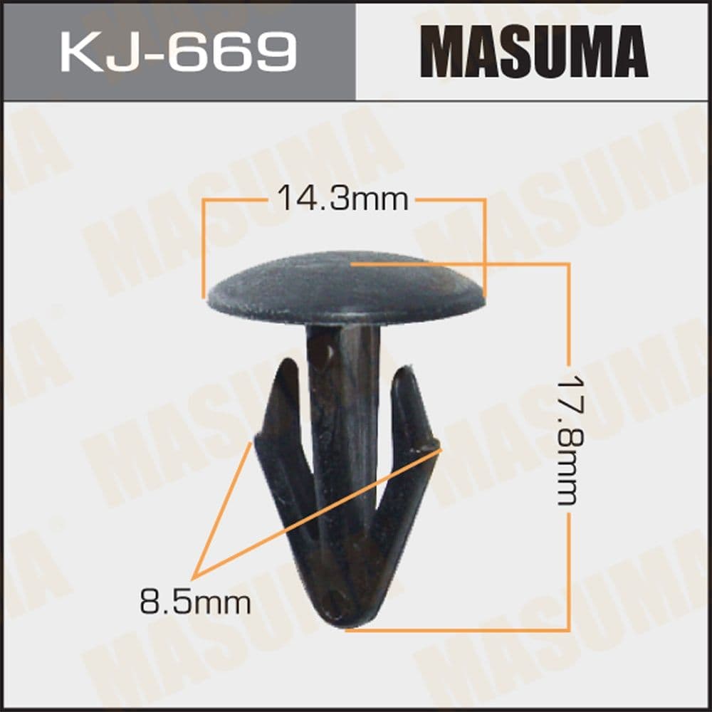 Клипса MASUMA KJ-669 KJ669 (5 шт)