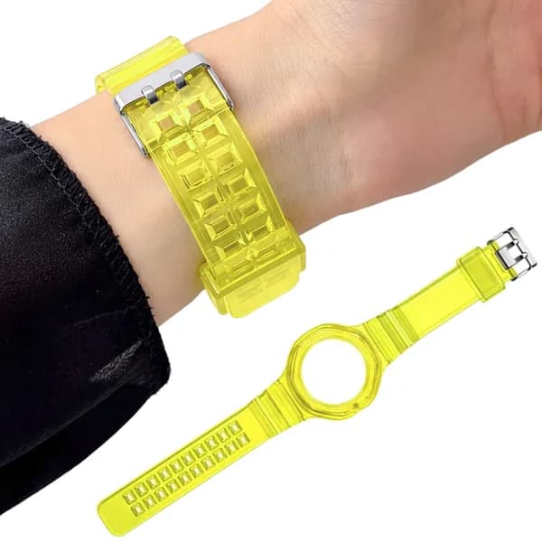 Силиконовый ремешок для карманных часов Royal Pop Swatch, цельнолитой ТПУ, желтый