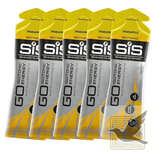 SiS, GO Isotonic Energy Gel, Гель изотонический углеводный, вкус Ананас, 60мл, 5шт.