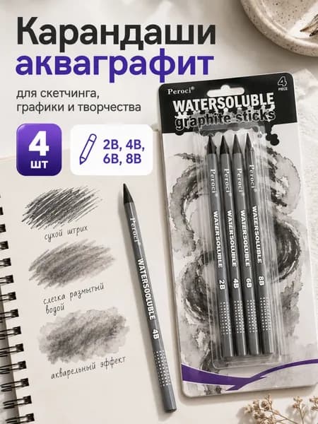 HuggyFun Набор карандашей, вид карандаша: Простой, 4 шт.