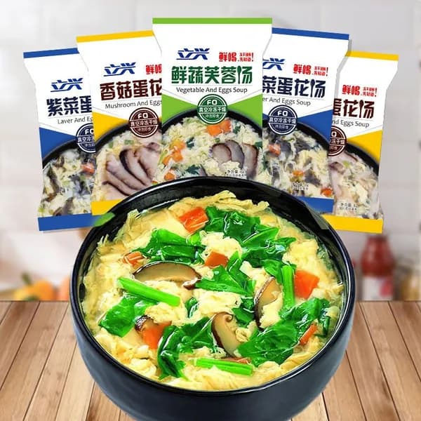 Вкус смешанного питания вакаме свежий овощной суп быстрого приготовления 8 г * 5/10/20 упаковок, легко заваривается, утоляет жажду без варки