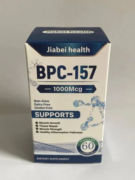 Пептид для заживления ран,желудка,суставов и связок BPC-157 Jiabei health 60 caps/ БПС-157 Jiabei Health 60 капс