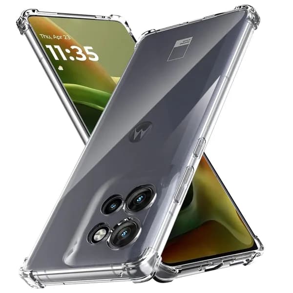 Противоударная подушка безопасности Чехол из ТПУ для Motorola Edge 60 Fusion Прозрачный мягкий чехол