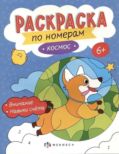 Раскраска по номерам Космос