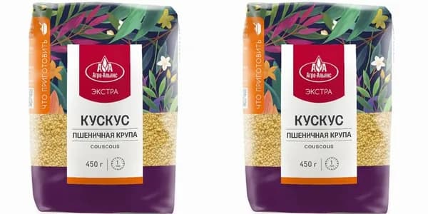 Агро-Альянс Крупа пшеничная Экстра кускус, 450 г, 2 шт