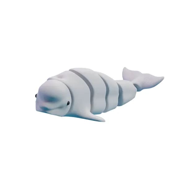 Сигурка морских пользователей с гибкими соединениями акулы и кита в 3D-формате - это диктор для дома ойса