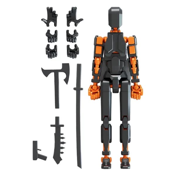 1 шт Фигурка Titan 13 Air Bound, многосуставная, подвижная, 3D печать, шарнирный робот Lucky 13