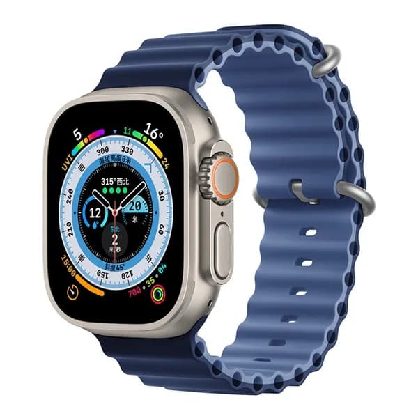 Силиконовый ремешок для смарт-часов Apple Watch Series 1-10 , SE , Ultra и Ultra 2 42mm , 44mm , 45mm , 49mm ; Браслет для умных часов Эпл Вотч