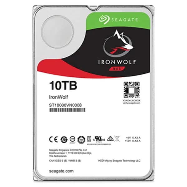 Жесткий диск Seagate IronWolf Pro 10 ТБ (ST10000VN0008), 7200 об/мин, для NAS и сетевых хранилищ