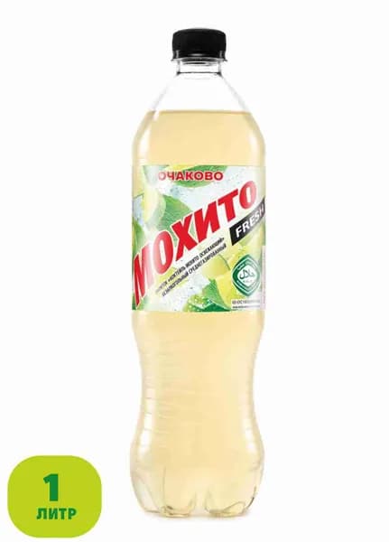 Газированный напиток Мохито Fresh освежающий, 1 л