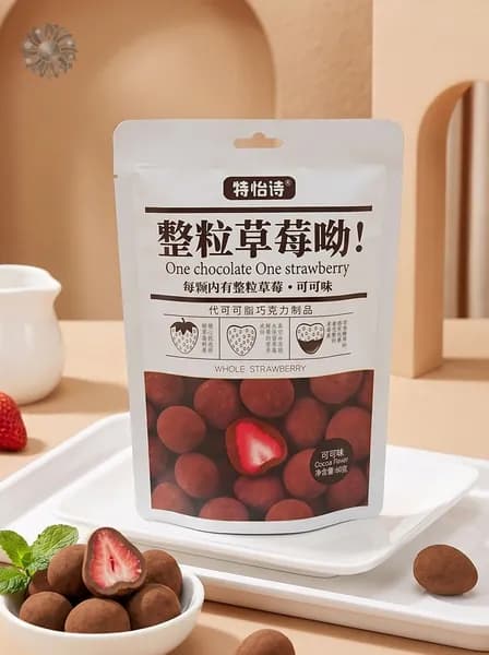 Замороженные ягоды сена, завернутые в шоколад-60 г-со вкусом какао, 1 шт.