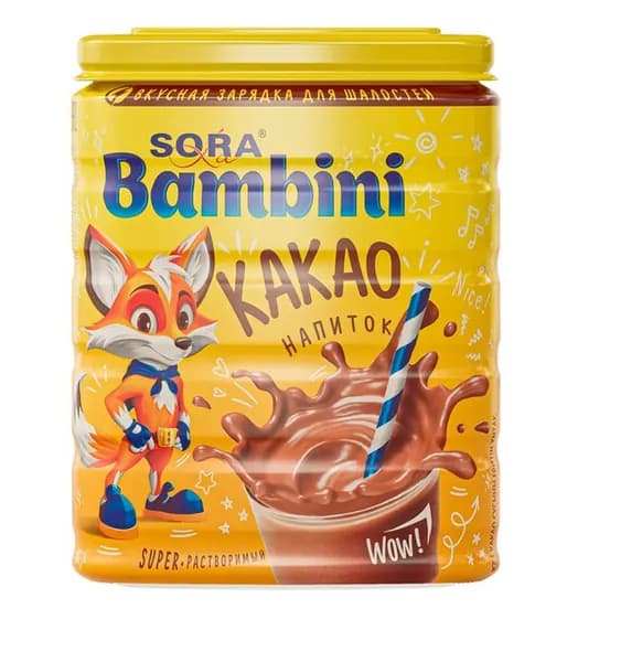 La SORA Какао-напиток порошок, Bambini , 350г