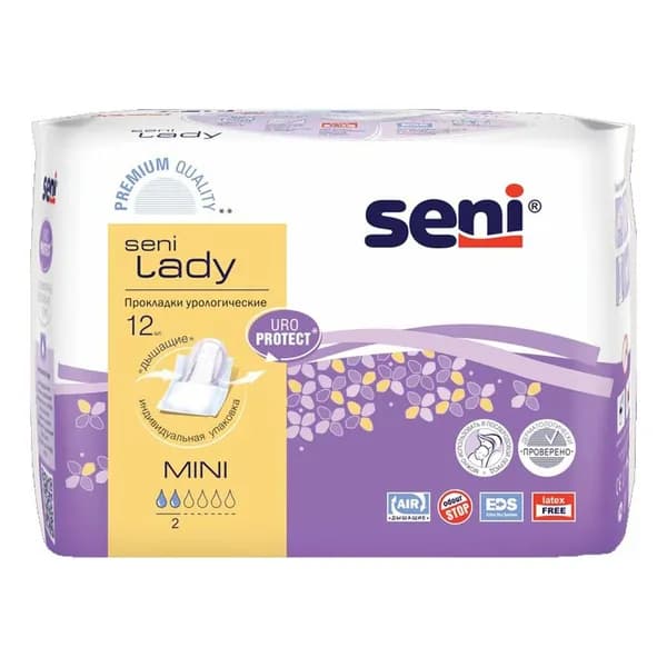 Прокладки Seni Lady Mini урологические 12 шт