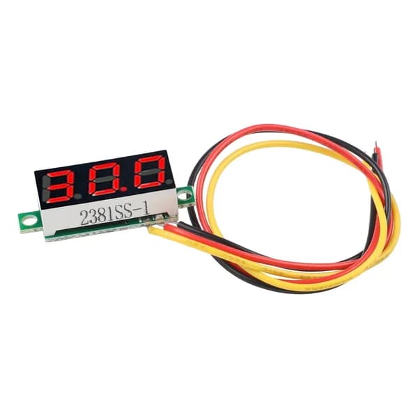 0,28" 3-проводной светодиодный цифровой вольтметр минимального размера, DC0-100V, защита от обратного подключения