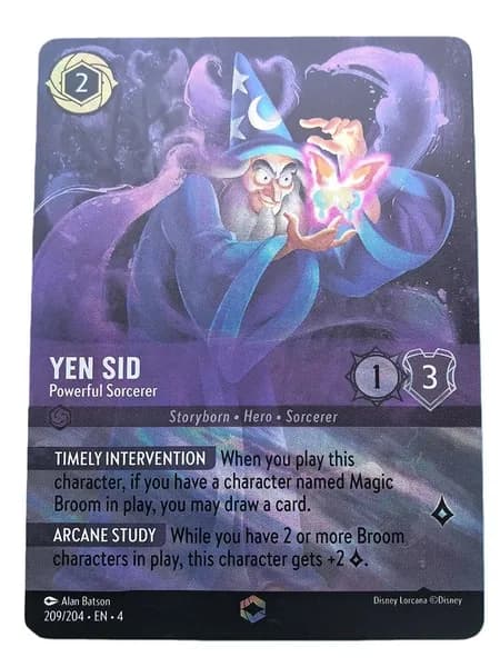 Карта Disney Lorcana Card Английская/немецкая/ французская версия флэш-карты с 1-го по 8-й патроны
