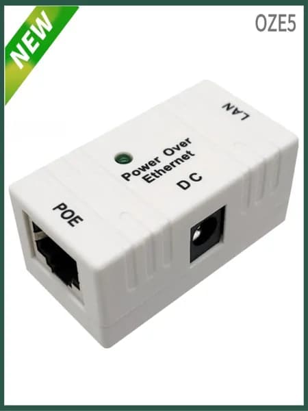 D0100 Мбит/С, 5 В, 12 24 48 В/1 А, BJW POE-Инжектор, Разветвитель Мощности Для IP-Камеры, Замена Модуля Адаптера POE - Белый